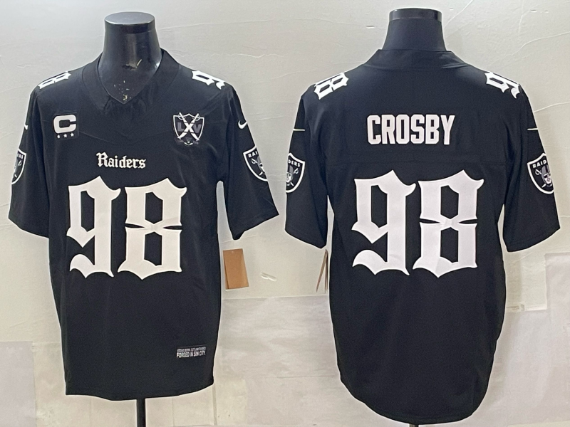 Men 2026 Oakland Raiders #98 Crosby Black Nike Limited NFL Jersey 0401001->baltimore orioles->MLB Jersey